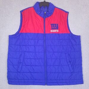 New York‎ Giants Puffer Vest Mens XXL Quilted Insulated NFL Football G-III